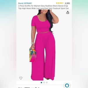2 piece pink comfy outfit